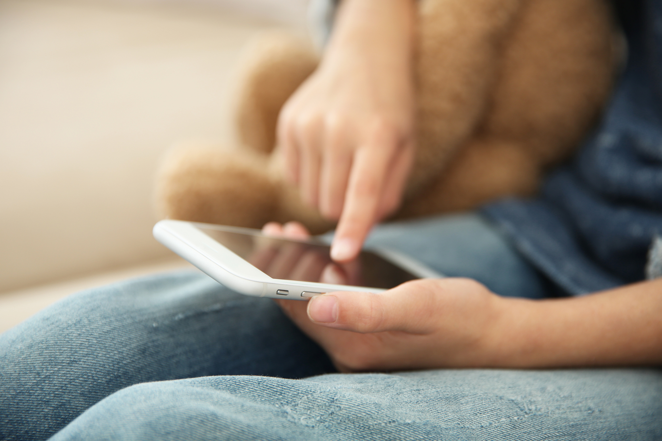 Child with Mobile Phone